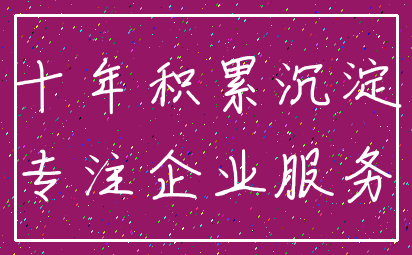 十年积累沉淀_专注企业服务