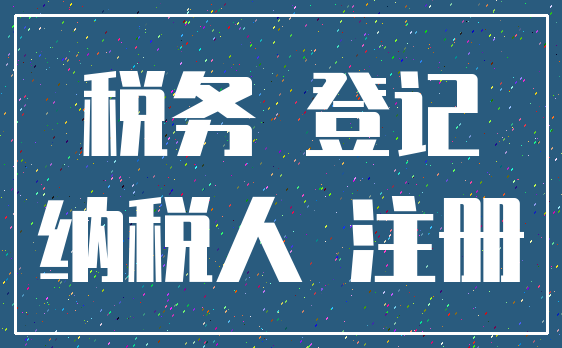 税务 登记_纳税人 注册