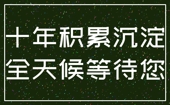 十年积累沉淀_全天候等待您