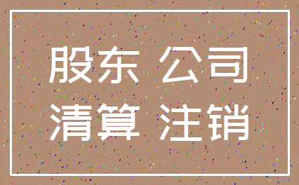 股东 公司_清算 注销
