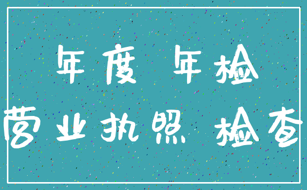 年度 年检_营业执照 检查