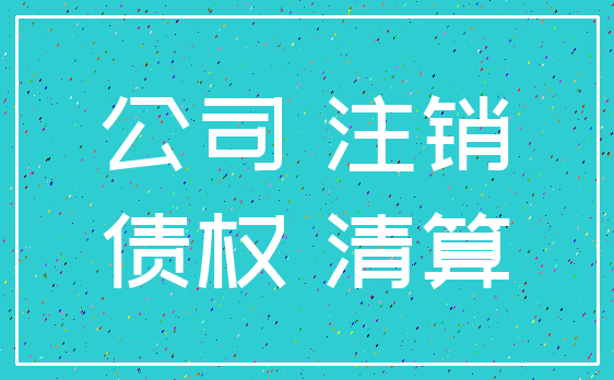 公司 注销_债权 清算