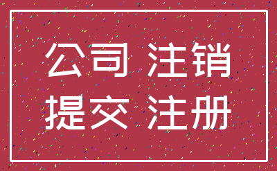 公司 注销_提交 注册