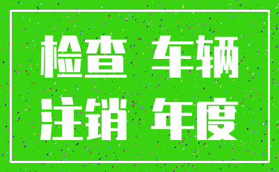 检查 车辆_注销 年度
