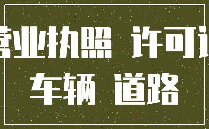 营业执照 许可证_车辆 道路