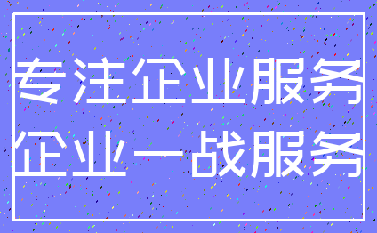 专注企业服务_企业一战服务