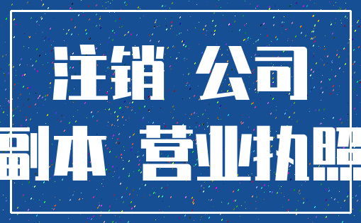 注销 公司_副本 营业执照