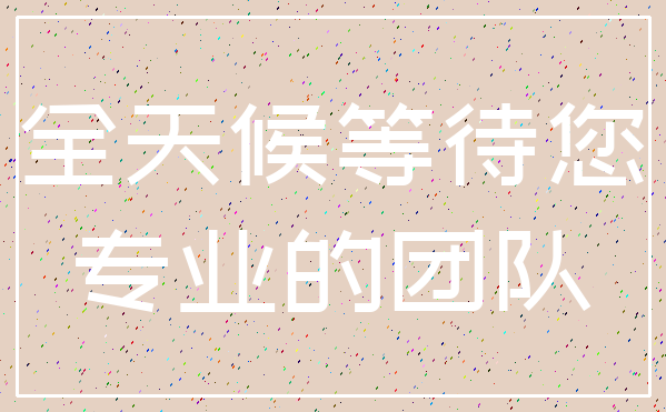 全天候等待您_专业的团队