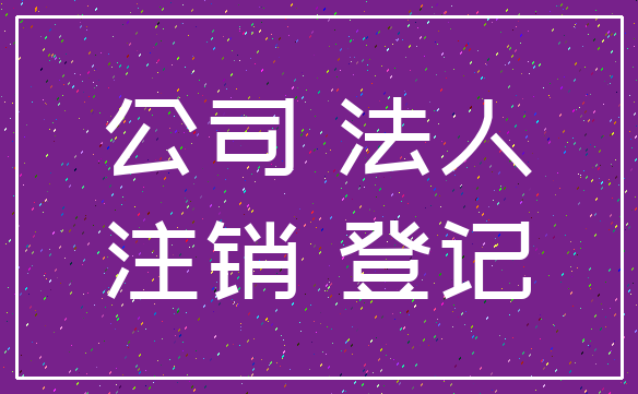 公司 法人_注销 登记