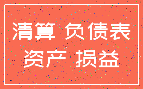 清算 负债表_资产 损益