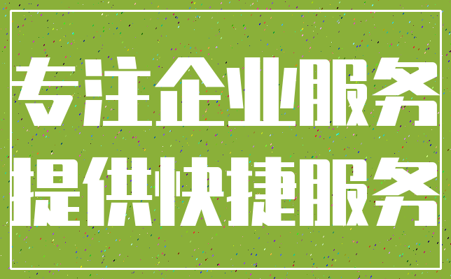 专注企业服务_提供快捷服务