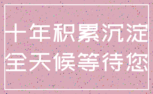 十年积累沉淀_全天候等待您