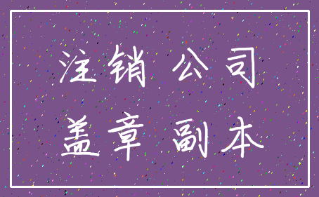 注销 公司_盖章 副本