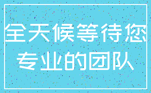 全天候等待您_专业的团队