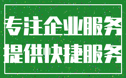 专注企业服务_提供快捷服务