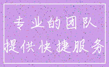 专业的团队_提供快捷服务