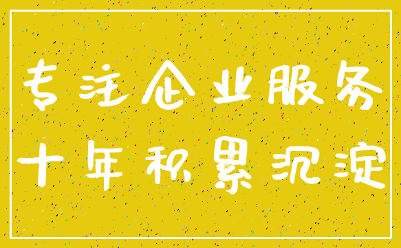 专注企业服务_十年积累沉淀