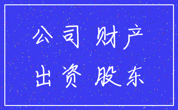公司 财产_出资 股东
