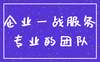 企业一战服务_专业的团队