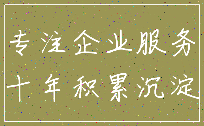 专注企业服务_十年积累沉淀