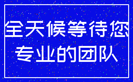 全天候等待您_专业的团队