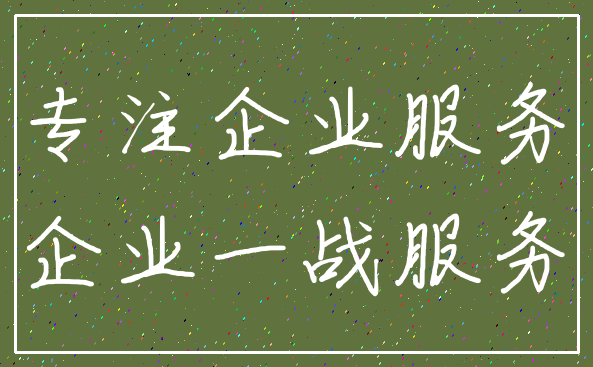 专注企业服务_企业一战服务