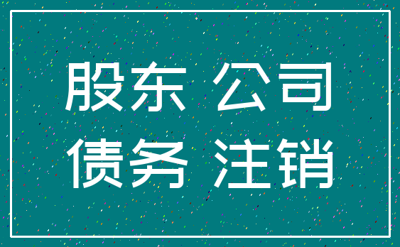 股东 公司_债务 注销