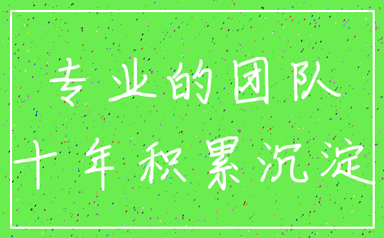 专业的团队_十年积累沉淀