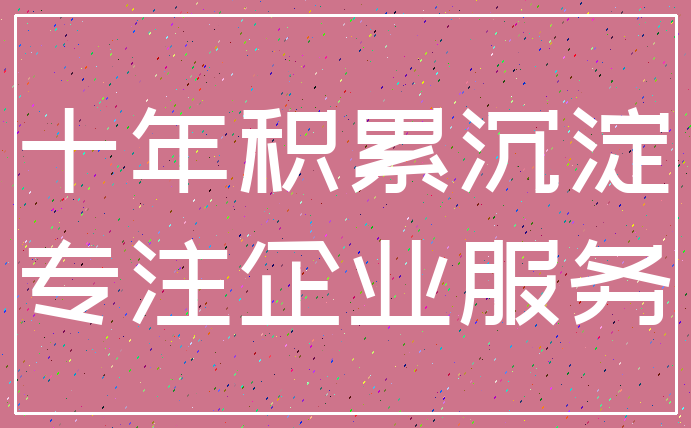 十年积累沉淀_专注企业服务