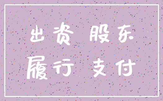 出资 股东_履行 支付