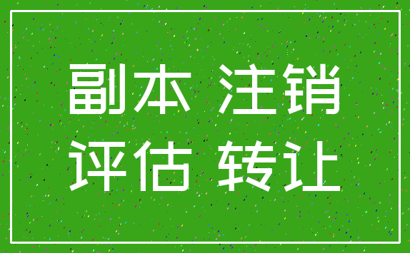 副本 注销_评估 转让