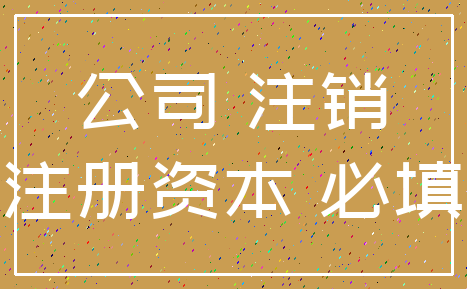 公司 注销_注册资本 必填