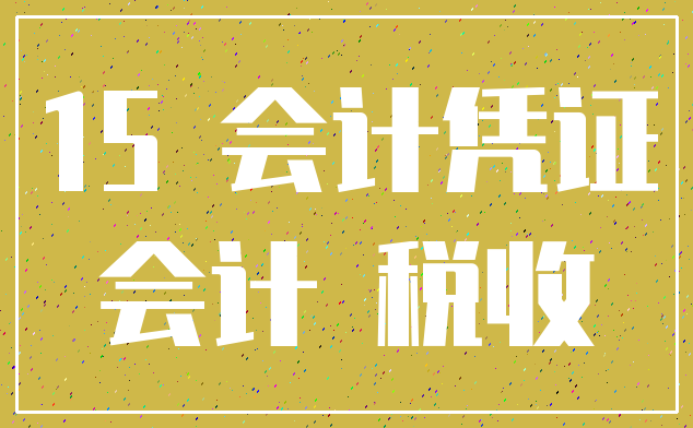 15 会计凭证_会计 税收