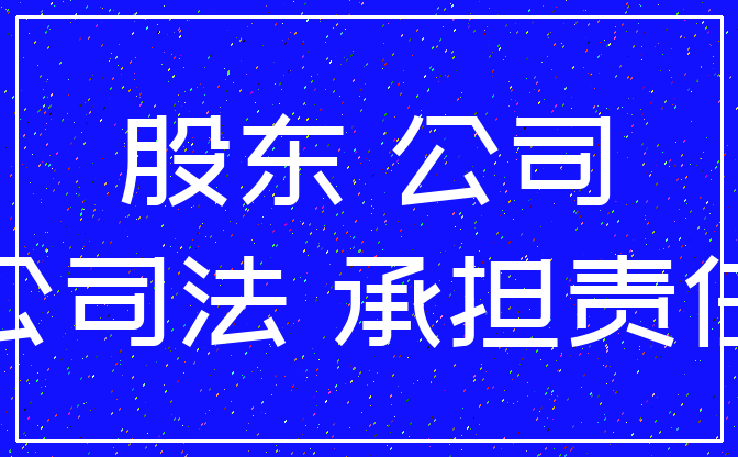 股东 公司_公司法 承担责任
