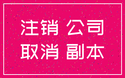 注销 公司_取消 副本