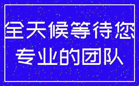 全天候等待您_专业的团队