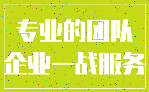 专业的团队_企业一战服务