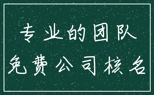 专业的团队_免费公司核名