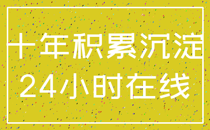 十年积累沉淀_24小时在线