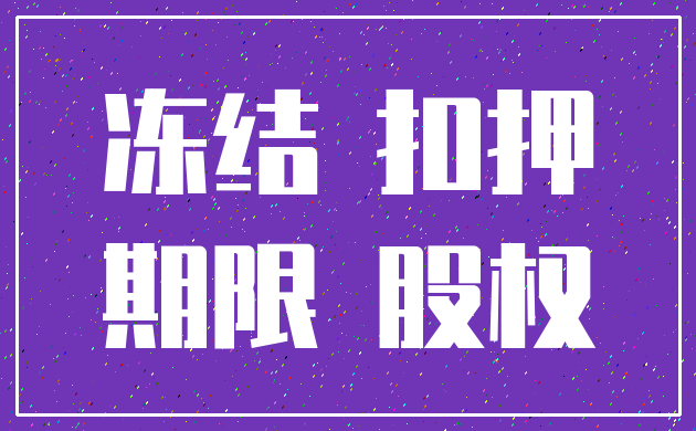 冻结 扣押_期限 股权