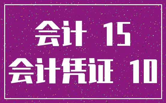会计 15_会计凭证 10