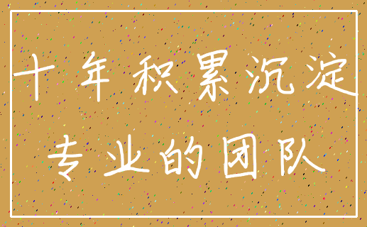 十年积累沉淀_专业的团队