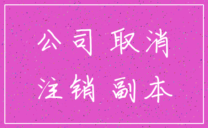 公司 取消_注销 副本