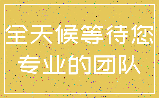 全天候等待您_专业的团队
