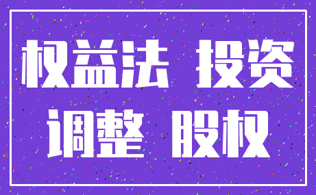 权益法 投资_调整 股权