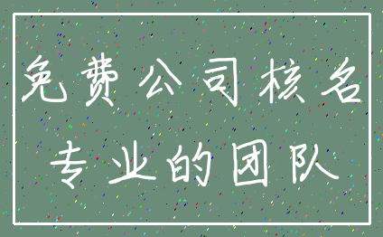 免费公司核名_专业的团队