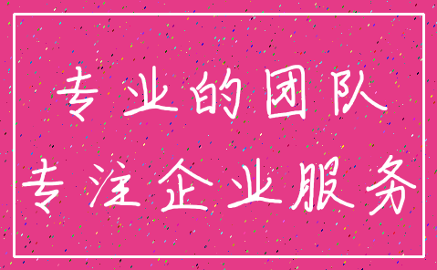 专业的团队_专注企业服务