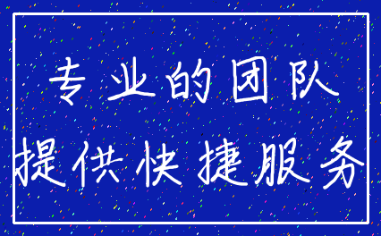 专业的团队_提供快捷服务