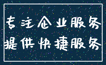 专注企业服务_提供快捷服务