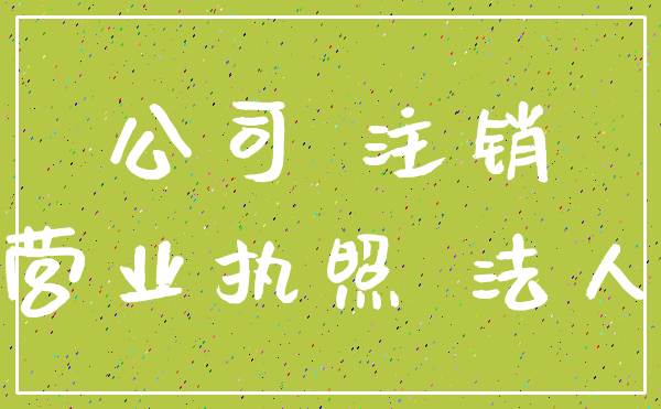 公司 注销_营业执照 法人